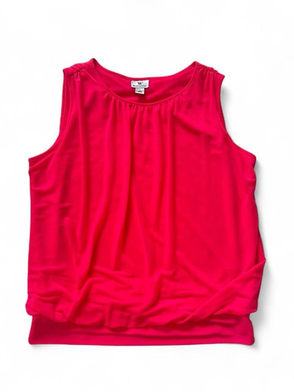 Worthington Women's Pink Tank Top Round Neck L